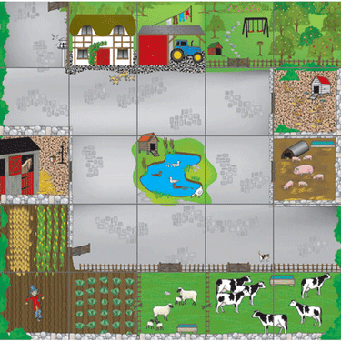 bee-bot/blue-bot farmyard mat